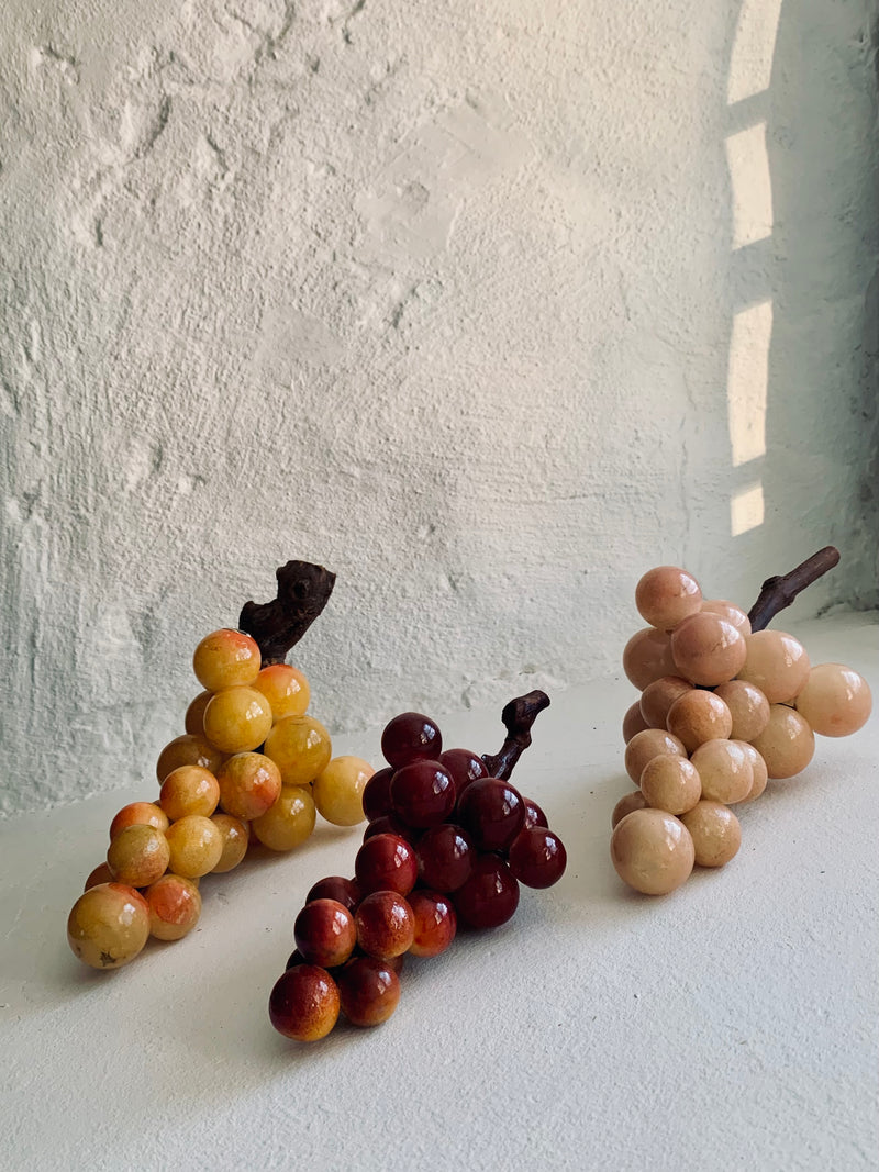 Burgundy alabaster grapes