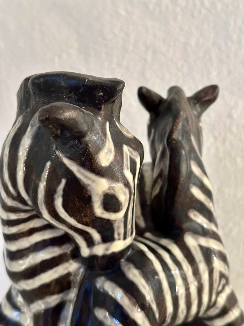 Vicke Lindstrand Zebra Sculpture