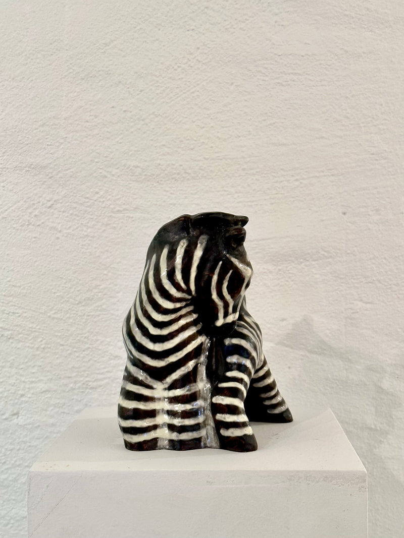 Vicke Lindstrand Zebra Sculpture
