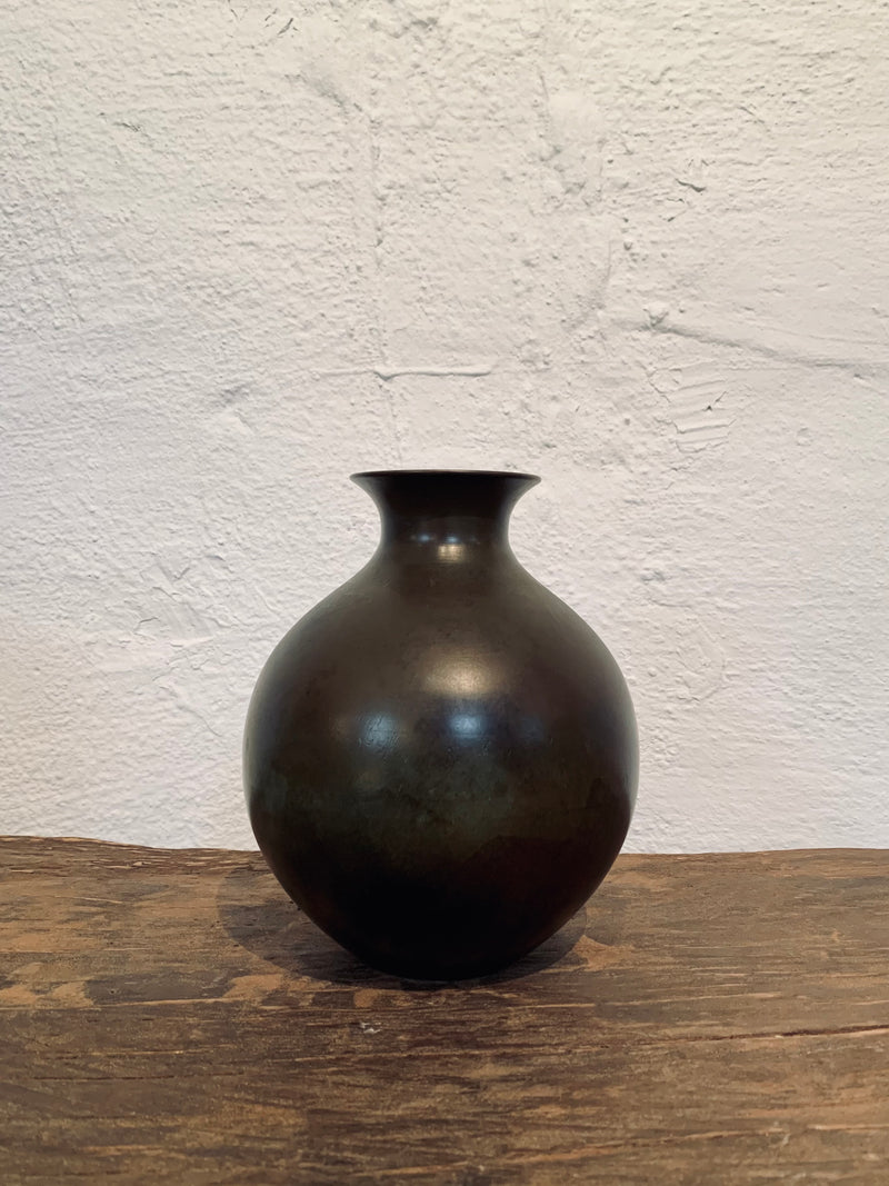 Just Andersen patinated bronze vase