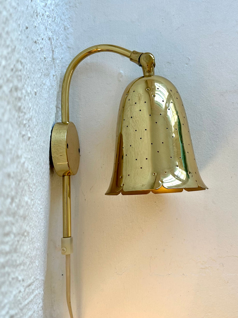 Perforated Brass Wall Lights