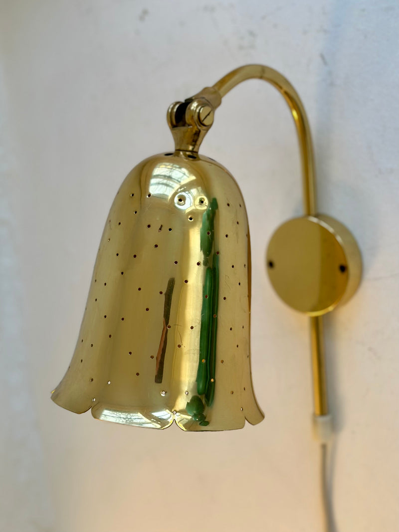 Perforated Brass Wall Lights