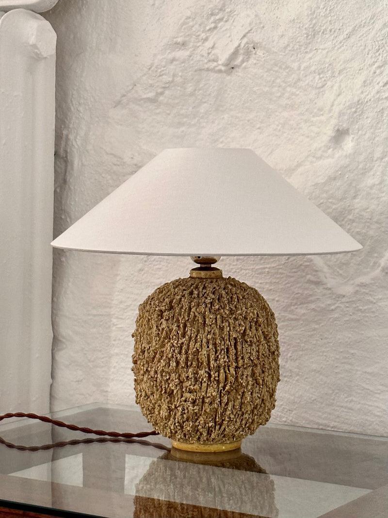 Gunnar Nylund Large Chamotte Table Lamp