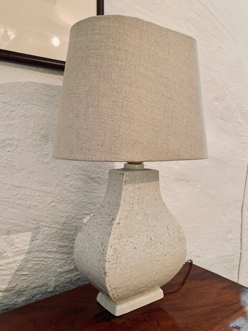Gunnar Nylund chamotte urn table lamp