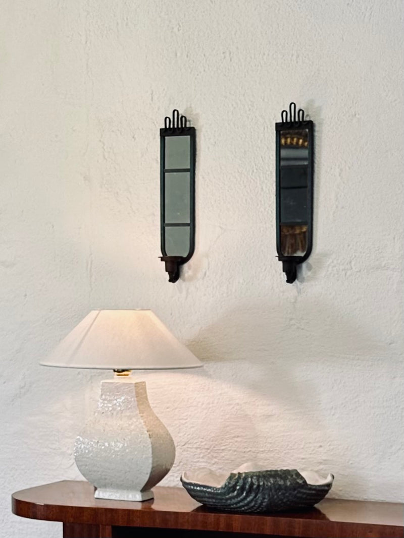 Candle Sconces with Mirror