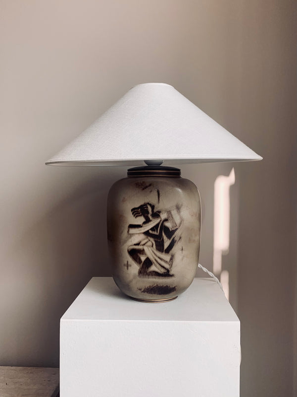 Gunnar Nylund Flambé Stoneware Table Lamp