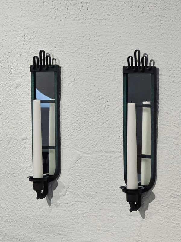 Candle Sconces with Mirror