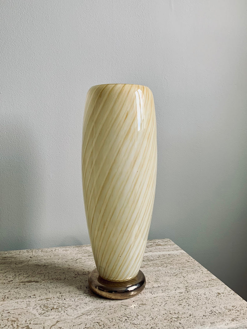 Murano Swirl Glass Table Lamp