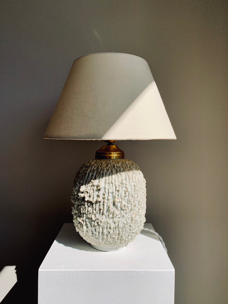 Gunnar Nylund Large Chamotte Table Lamp