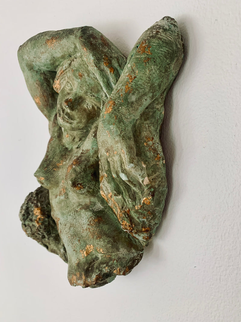Patinated Plaster Wall Sculpture