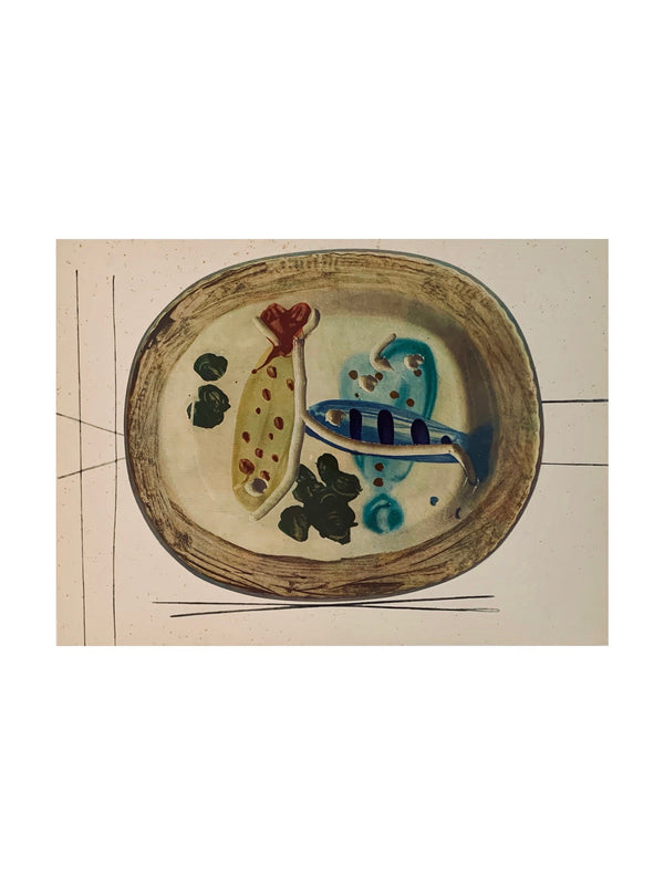 Vintage Ceramic Print "Fish"
